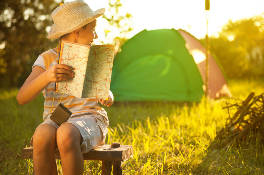 couché de soleil au camping Drome montagne